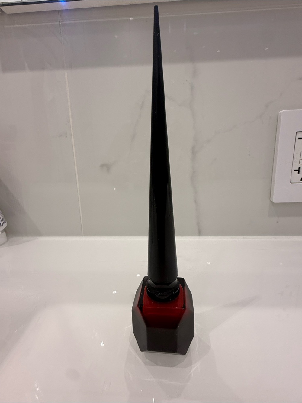 Christian Louboutin Red and Black Decorative Accent Vase - Picture 8 of 10